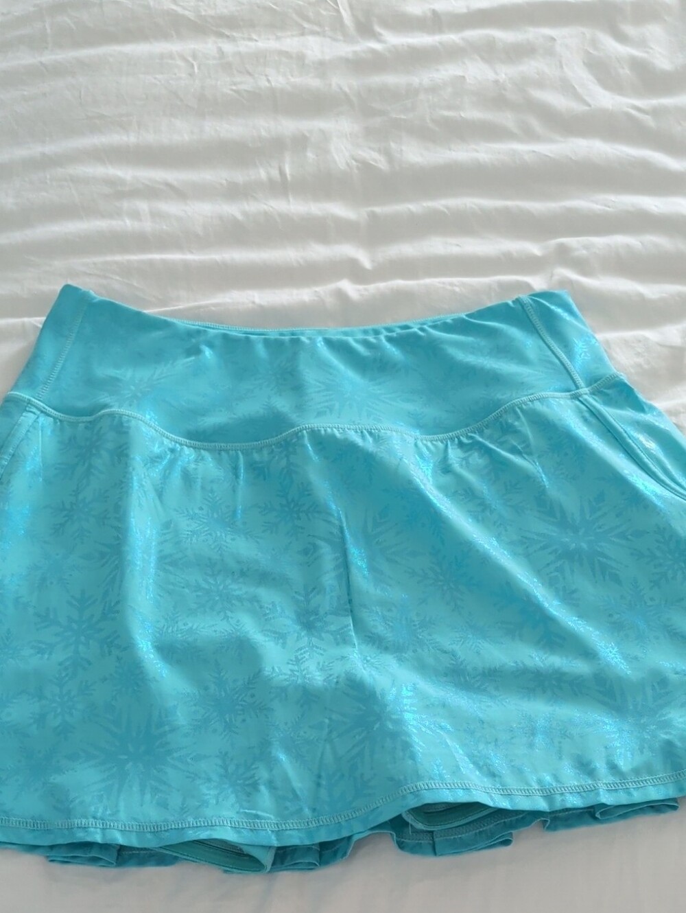 Light Aqua Circle Skirt - Women's Flared Skater Skirt